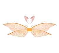 Chaoyinn Femme Fée Fleur Ailes Libellule Scintillantes Avec Des Oreilles Delfe Pour La Fête Masque