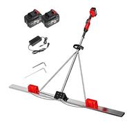 Chape en béton alimentée par batterie au lithium, règle de nivellement vibrante électrique avec poignée réglable, outil de finition en béton portable for la construction de sols