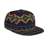 Chapeau À Bord Incurvé Aztèque Amérindien Sud-Ouest Ethnique Américain Vintage Pas Étouffant Baseball Cap Pas Facile À Déformer Sun Hat pour Voyage Activités De Pêche