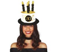 Chapeau à gâteau 30 ans avec étoiles