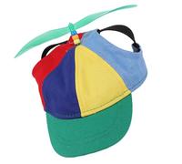 Chapeau à Hélice pour Chien | Chapeau De Plage pour Chien avec Hélice Amovible | Protection Solaire Couleurs Douces Arc-en-pour Petit Race Fête Extérieur Jardin Parc Plage