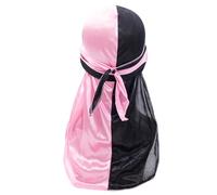 Chapeau à longue queue, foulard en satin bicolore élastique, bandana pour cheveux, style hip-hop#05