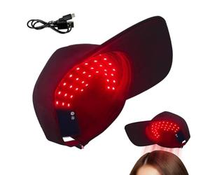 Chapeau À Lumière Rouge Pour La Repousse Capillaire Dispositif Stimulateur | Casquette à Lumière Rouge Pour Cuir Chevelu, , Unisexe, Nomade