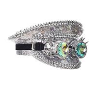 Chapeau à paillettes de style boîte de nuit pour hommes et femmes, chapeaux de jazz, danse de scène, chapeaux de performance bonnet en laine pour homme, argenté, taille unique