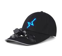 Chapeau à Ventilateur Solaire Casquettes de Baseball Unisexes Casquettes de Sport d'extérieur Léger et évacuant l'humidité Casquette de Plage Ajustable pour l'été Chapeau rafraîchissant et Respirant