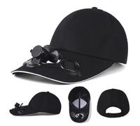 Chapeau à Ventilateur Solaire Casquettes de Baseball Unisexes Casquettes de Sport d'extérieur Léger et évacuant l'humidité Casquette de Plage Ajustable pour l'été Chapeau rafraîchissant et Respirant