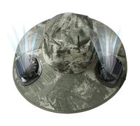 Chapeau à Ventilateurs Solaire | Chapeau Large Bord Ventilateur Solaire Extérieur,Protection UV Rafraîchissante Design Personnel pour Femmes Et Hommes Plage Voyage Jardinage Golf