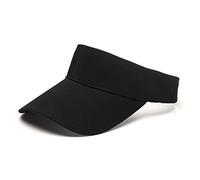 Chapeau à visière Solaire Casquette de Baseball Ajustable Bandeau de Transpiration Long et épais Visière Solaire pour Femme Golf Pêche Tennis Course à Pied Cyclisme Sports d'extérieur (Noir)