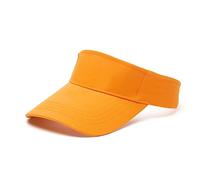 Chapeau à visière Solaire Casquette de Baseball Ajustable Bandeau de Transpiration Long et épais Visière Solaire pour Femme Golf Pêche Tennis Course à Pied Cyclisme Sports d'extérieur (Orange)