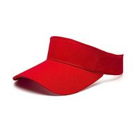 Chapeau à visière Solaire Casquette de Baseball Ajustable Bandeau de Transpiration Long et épais Visière Solaire pour Femme Golf Pêche Tennis Course à Pied Cyclisme Sports d'extérieur (Rouge)