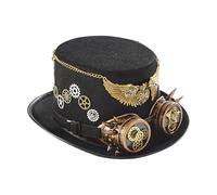 Chapeau accessoire de costume steampunk - Bandeau décoratif léger et réglable | Sangle à motif d'ailes de squelette vintage pour gentleman cosplay tenue de fête rétro festival style victorien