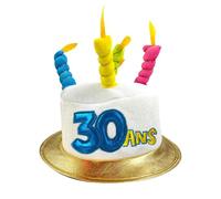 Chapeau Age 30 Adulte - Blanc - Taille Unique