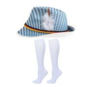 Chapeau allemand | avec chaussettes drôles et confortables - Costume de cosplay fantaisie chapeaux allemands - pour hommes, femmes, adultes, , défilé, danse, spectacle, cosplay, fête, festival