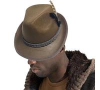 Chapeau allemand, chapeau de costume non tissé - Accessoire de costume de l'Oktoberfest - Coiffe de déguisement pour adultes - Performance sur scène, jeu de rôle, festival, Halloween, bal masqué