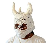 Chapeau amusant au crochet pour l'hiver - Chapeau bob décontracté Y2K-Girl Hot Girls - Corne de diable tricotée pour l'hiver - Coiffe unique en corne de diable