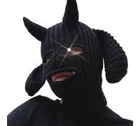 Chapeau amusant au crochet pour l'hiver - Chapeau bob décontracté Y2K-Girl Hot Girls - Corne de diable tricotée pour l'hiver - Coiffe unique en corne de diable