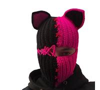 Chapeau amusant au crochet pour l'hiver - Chapeau bob décontracté Y2K-Girl Hot Girls - Corne de diable tricotée pour l'hiver - Coiffe unique en corne de diable