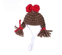Chapeau amusant en tricot pour petit animal de compagnie, costume de hamster, chapeau pour animal de compagnie