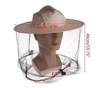 Chapeau anti-moustiques pliable unisexe avec filet GNE,répulsif en maille,protection contre les insectes,casquette de pêche,crème solaire extérieure décontractée,équation,mode - Type 1pc