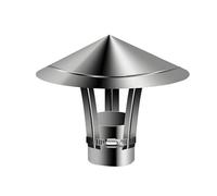 Chapeau Anti Pluie Cheminée Chapeau De Cheminée En Inox Anti-Pluie Et Neige Hotte D'aération Pour Cheminees Ou Fumisterie Poele Exterieur Tubage(9cm)