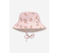 Chapeau anti-UV réversible enfant rose 6/9M(67/71)