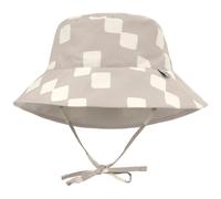 Chapeau anti-UV réversible Motif damier stone et sel marin (1-3 ans)