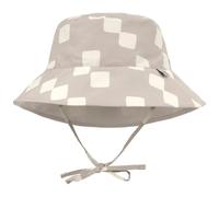 Chapeau anti-uv réversible motif damier stone et sel marin (7-12 mois)