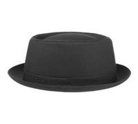STETSON Chapeau Athens Cotton Pork Pie Femme/Homme - Made in Italy pour Homme en Coton Tendance avec Doublure Printemps-été - 57 cm Noir
