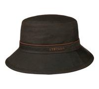 Chapeau Avasun Waxed Cotton Bucket by Stetson marron foncé XL (60-61 cm)