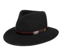 Chapeau avec Bande de Cuir Cagliero by Borsalino noir 61 cm