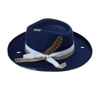 Chapeau avec ceinture tissée vieillie, chapeau formel, spectacle, bal masqué, fête, gentleman, carnaval, accessoire de coiffe, extérieur et voyage