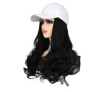 Chapeau avec Cheveux Chapeau perruque mode respirant casquette à pointe longue bou dames synthétique