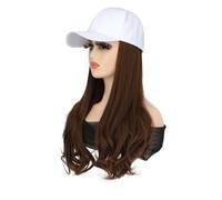 Chapeau avec Cheveux Chapeau perruque mode respirant casquette à pointe longue bou dames synthétique