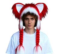Chapeau avec oreilles, bonnet doux et chaud à oreilles de chat, chapeau d'hiver chaud, pour les sports de plein air Cosplay scène Fêtes Froid Femmes Filles Garçons Adolescent