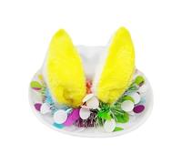 Chapeau avec oreilles de lapin de Pâques, joli couvre-chef saisonnier occidental, chapeau de Pâques pour enfants, pour la chasse aux œufs, le carnaval, les fêtes d'anniversaire, les réunions de
