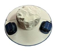 Chapeau Avec Ventilateur | Chapeau Pour Les Activités De Randonnée Camping Pêche En Extérieur,Protection UV Rafraîchissante Design Personnel Pour Femmes Et Hommes Plage Voyage Jardinage Golf