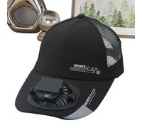 Chapeau avec ventilateur pour extérieur - Bonnet rafraîchissant rechargeable par USB avec écran numérique | Chapeau ventilé à 3 vitesses pour courir, randonnée, sport, plage, , accessoire
