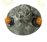 Chapeau avec ventilateurs à énergie solaire, chapeau rafraîchissant à large bord avec protection UV, chapeau de ventilateur léger pour homme et femme, pour le golf, la plage, la randonnée, le camping