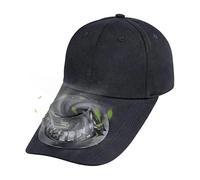 Chapeau avec ventilateurs à énergie solaire - Visière silencieuse rechargeable par USB - Chapeau de de voyage, pour la pêche, le camping, le jardin, la cour, la randonnée, le travail, les