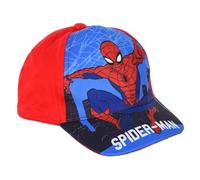 Chapeau avec visière Spiderman Marvel Casquette d'été pour enfants réglable protection contre les rayons UV, rouge, 52-53
