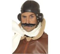 Smiffy's Chapeau Aviateur Pilote 1900 Marron Halloween Carnaval