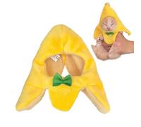Chapeau banane pour chat | Accessoires de cosplay pour animaux de compagnie en peluche douce, mini capuche pour chatons et petits chiens | Photographie - Chapeau banane mignon avec design unique