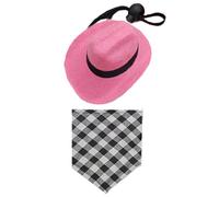 Chapeau bandana Homburg pour hamster - Élégant triangle - Pour petits animaux de compagnie - Accessoire photo - Costume de cowboy