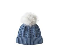 Chapeau Bébé Automne Hiver 2024 Nouveau Bonnet Tricoté Chaud avec Oreilles pour Enfant (Blue, A)