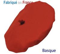 Chapeau Beret Basque Rouge pour déguisement ou défilé de conscrits - Adulte - Blanc - Extérieur