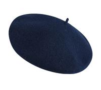 Chapeau Béret Français - Thème Déguisement - Taille Unique - Femme Béret Casquette Laine Classique Automne Printemps Hiver Chapeaux - Bleu