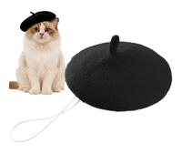 Chapeau Beret pour chien - Accessoire photo réglable | Bonnet d'artiste Beret - Pour fêtes de carnaval, réunions de famille, vacances, cosplay, spectacles théâtraux et spectacles sur scène