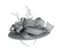 Chapeau bibi avec pince à cheveux et bandeau et détails à plumes pour rassemblements, tenue de course derby, coiffe bibi