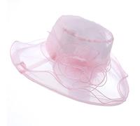 Chapeau bibi en organza pour femme - Pour cocktail, thé, fête, mariage, église Chapeaux Visière