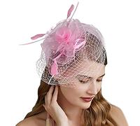 Chapeau bibi pour pilulier avec voile - Accessoire de carnaval pour femme (taille unique)